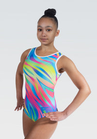 Luz Sleeveless Girls Gymnastics Leotard