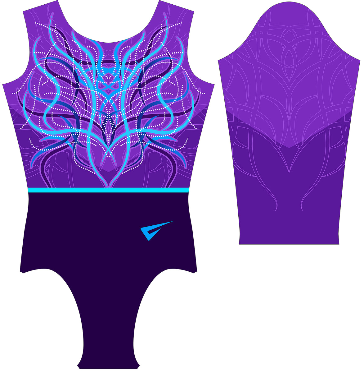 Adhara Long Sleeve Gymnastics Leotard for Girls Velocity Pro Sport