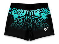 Andromeda Turquoise Girls Gymnastics Gym Shorts
