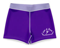 Leaps and Bounds COMPETITION Girls Shiny Foil Gym Shorts
