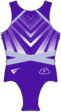 Leaps and Bounds Gymnastics Club Sleeveless Gymnastics Leotard for Girls