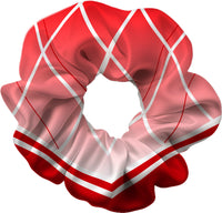 City of Sheffield Gymnastics Club Red to White Hair Scrunchie