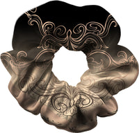 Elegant Foil Shiny Hair Scrunchie