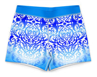 Festival Light Blue Girls Gymnastics Gym Shorts