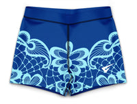 Flourish Blue Girls Gymnastics Gym Shorts