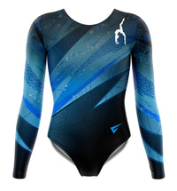 Galaxy Dance and Gymnastics Club Uniform Long Sleeve Gymnastics Leotard for Girls