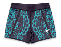 Hebe Turquoise Gymnastics Activewear Girls Hipster Shorts
