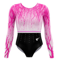 Iridescent Long Sleeve Girls Gymnastics Leotard