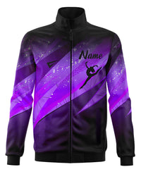 Kiki Purple Personalised Tracksuit Warm Up Jacket