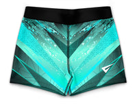 Kiki Turquoise Girls Gymnastics Gym Shorts