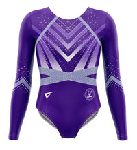 MAA Gymnatics Vida Purple Competition Long Sleeve Girls Gymnastics Leotard