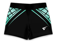 Pandora Turquoise Gymnastics Activewear Girls Hipster Shorts