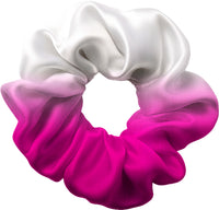 Radiant Silver to Pink Hair Scrunchie