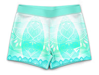 Skylar Turquoise Gymnastics Activewear Girls Hipster Shorts