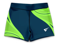 Titan Green Gymnastics Activewear Girls Hipster Shorts