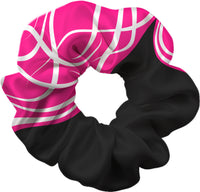 Vega in Pink and Black Hair Scrunchie