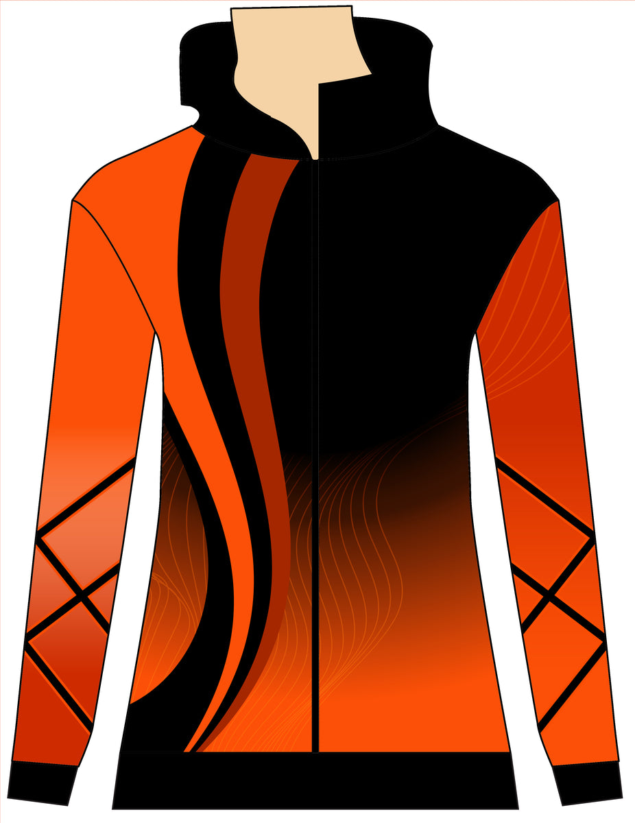Vive Orange and Black Tracksuit Warm Up Jacket – Velocity Pro Sport
