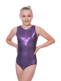 Eggplant Mystique Sleeveless Tank Gymnastics Leotard