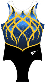 Rathgael Gymnastics Club Uniform Sleeveless Tank Leotard for Girls