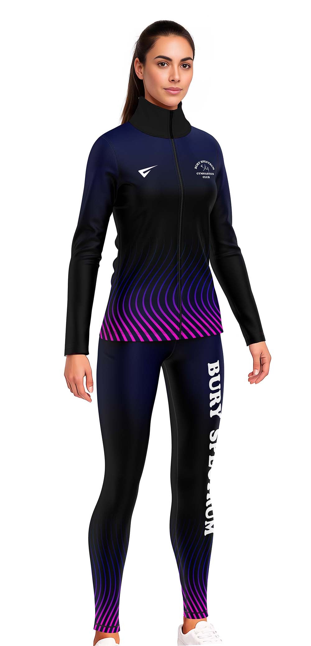 Bury Spectrum Gymnastics Club Tracksuit Warm Up Jacket