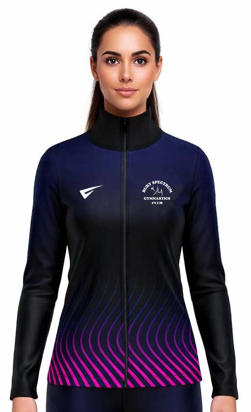 Bury Spectrum Gymnastics Club Tracksuit Warm Up Jacket
