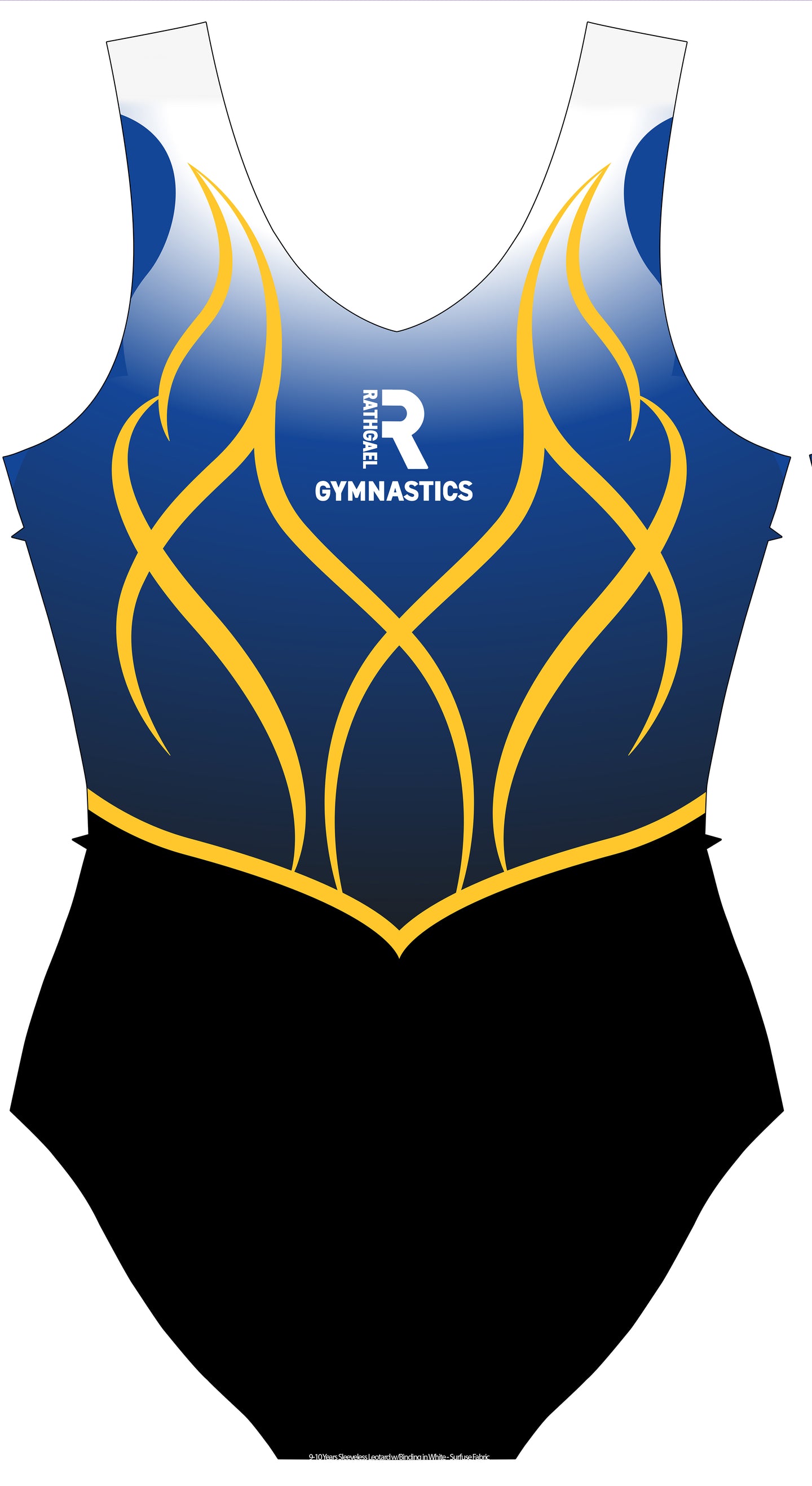 Rathgael Gymnastics Club Uniform Sleeveless Tank Leotard for Girls