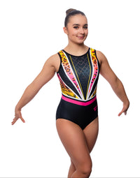 Neon Jungle Sleeveless Girls Gymnastics Leotard