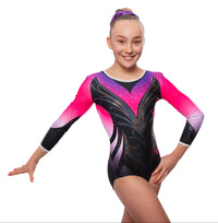 Nyra Long Sleeve Deluxe Gymnastics Leotard