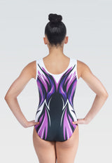 Flash Purple Sleeveless Gymnastics Leotard