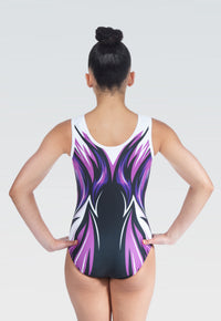 Flash Purple Sleeveless Gymnastics Leotard