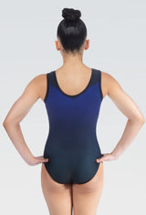 Castor Blue Sleeveless Tank Girls Gymnastics Leotard