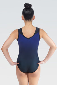 Castor Blue Sleeveless Tank Girls Gymnastics Leotard