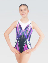 Flash Purple Sleeveless Gymnastics Leotard