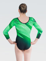 Kiki Green Long Sleeve Gymnastics Leotard