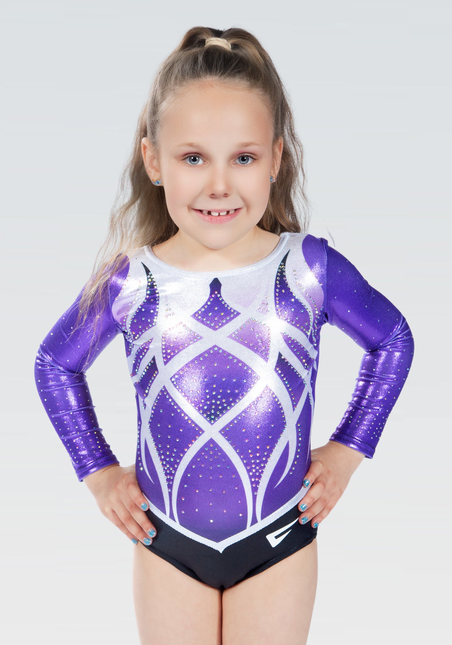 Trix Academy Club Competition Long Sleeve Girls Gymnastics Leotard