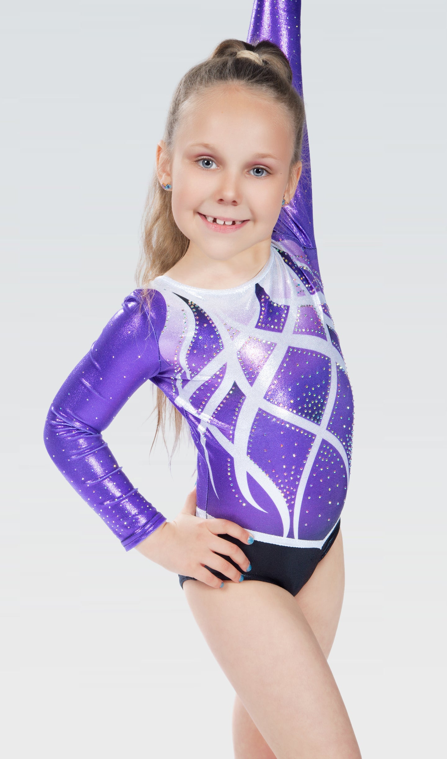 Trix Academy Club Competition Long Sleeve Girls Gymnastics Leotard