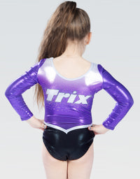 Trix Academy Club Competition Long Sleeve Girls Gymnastics Leotard