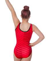 Tremor Red Sleeveless Girls Gymnastics Leotard