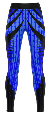 Accelerate Blue Gym Activewear Leggings