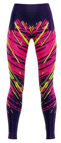 Girls' activewear leggings in navy and royal blue shades