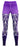 Blue girls' activewear leggings displayed on a plain background