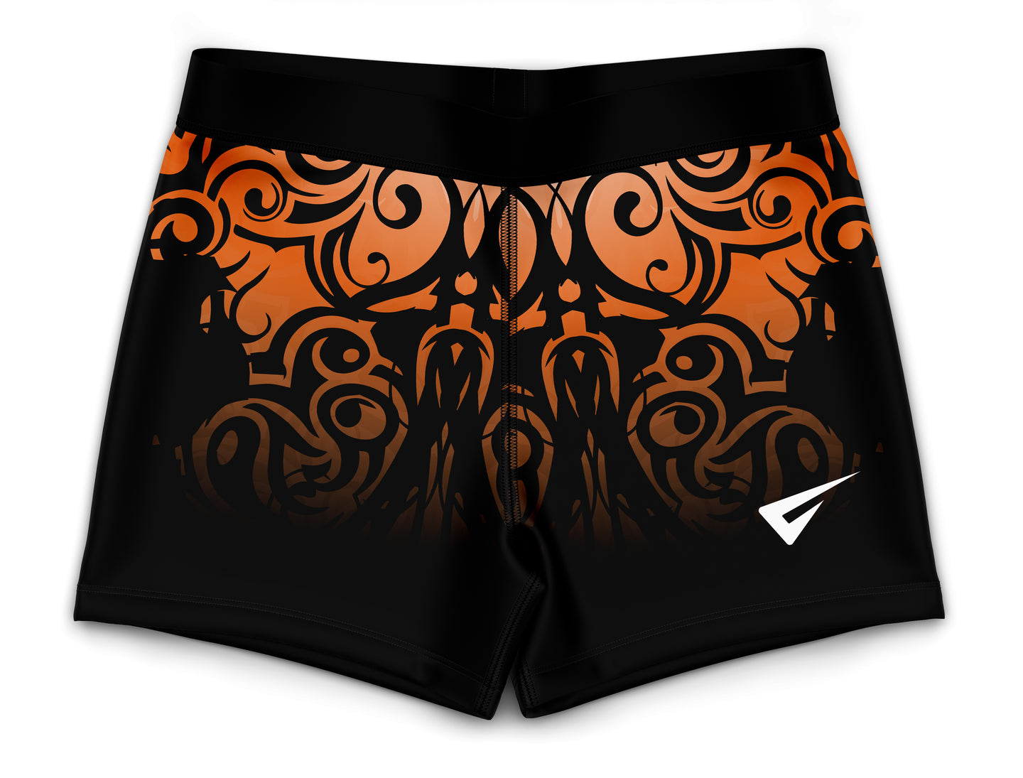 Andromeda Orange Girls Gymnastics Gym Shorts
