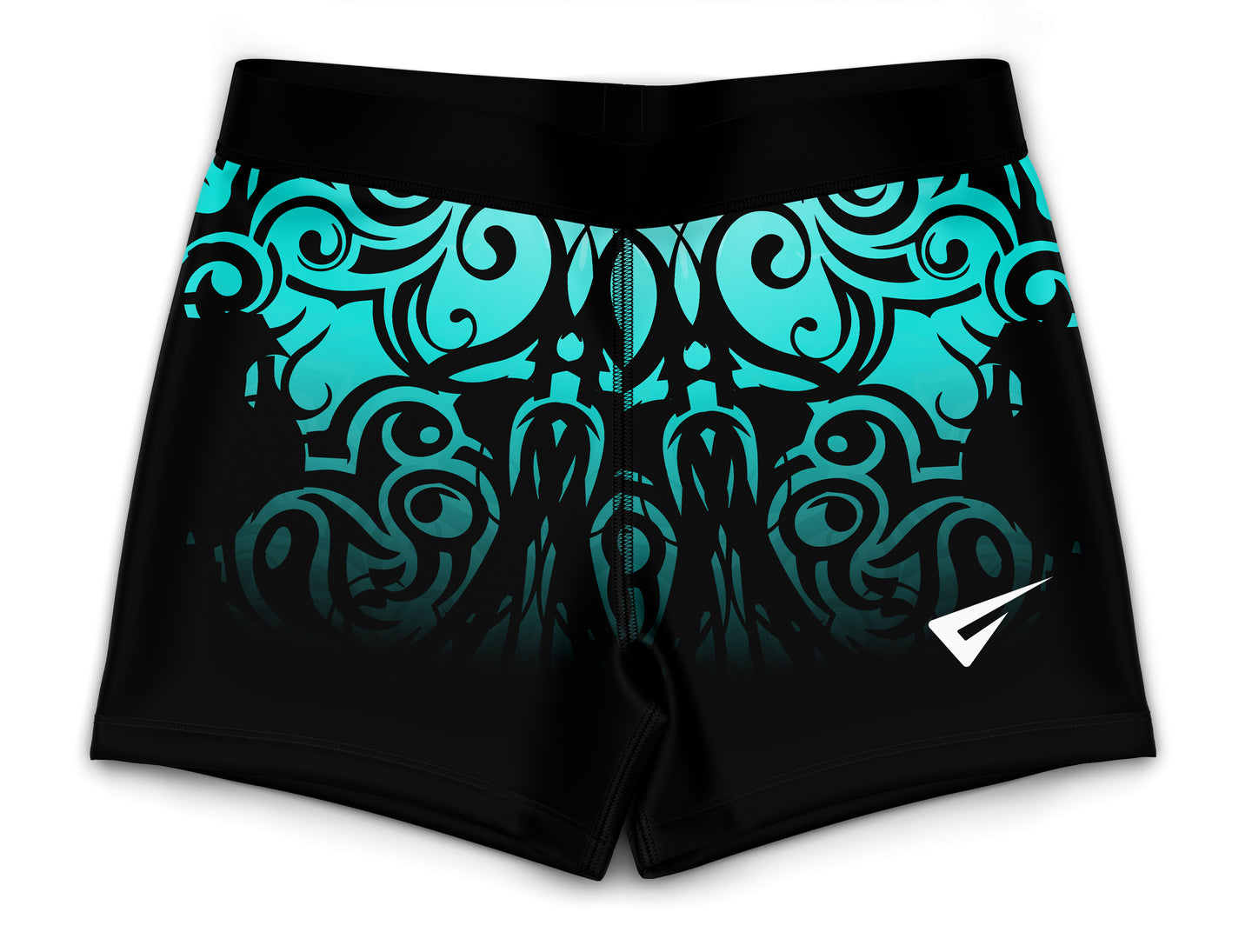 Andromeda Turquoise Girls Gymnastics Gym Shorts