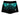 Andromeda Turquoise Girls Gymnastics Gym Shorts