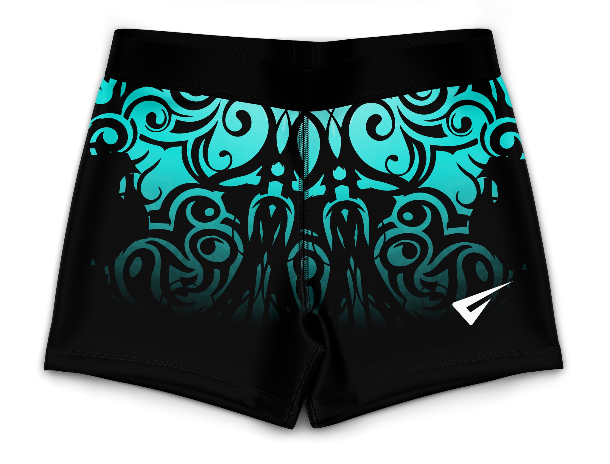 Andromeda Turquoise Girls Gymnastics Gym Shorts