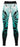 Turquoise gym leggings shown flat with a streamlined athletic cut