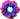 Angel Blue n Pink Foil Metallic Holographic Shimmer Hair Scrunchie