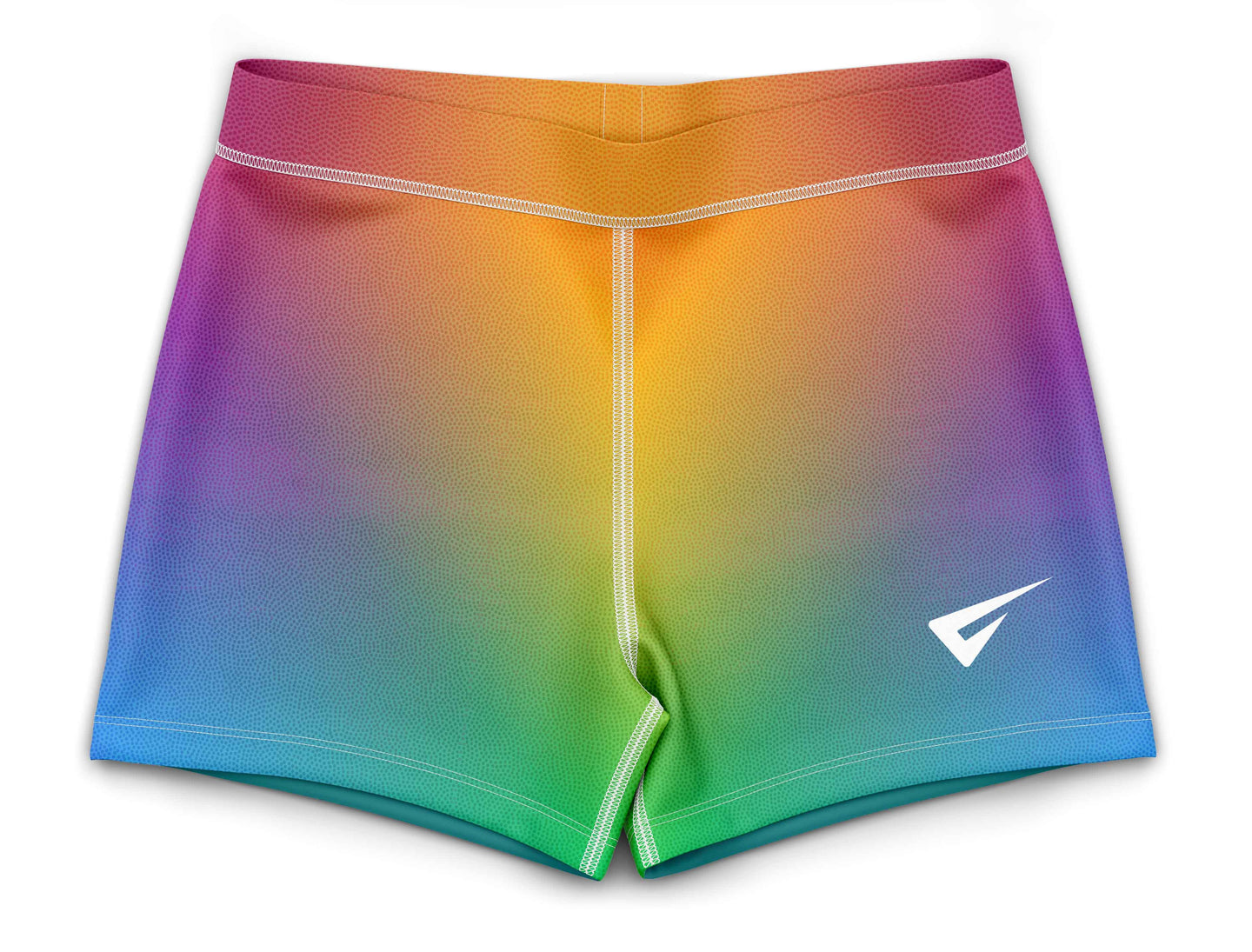 Angel Rainbow Mystique Gymnastics Shorts
