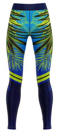 Aralia Green Gym Activewear Leggings