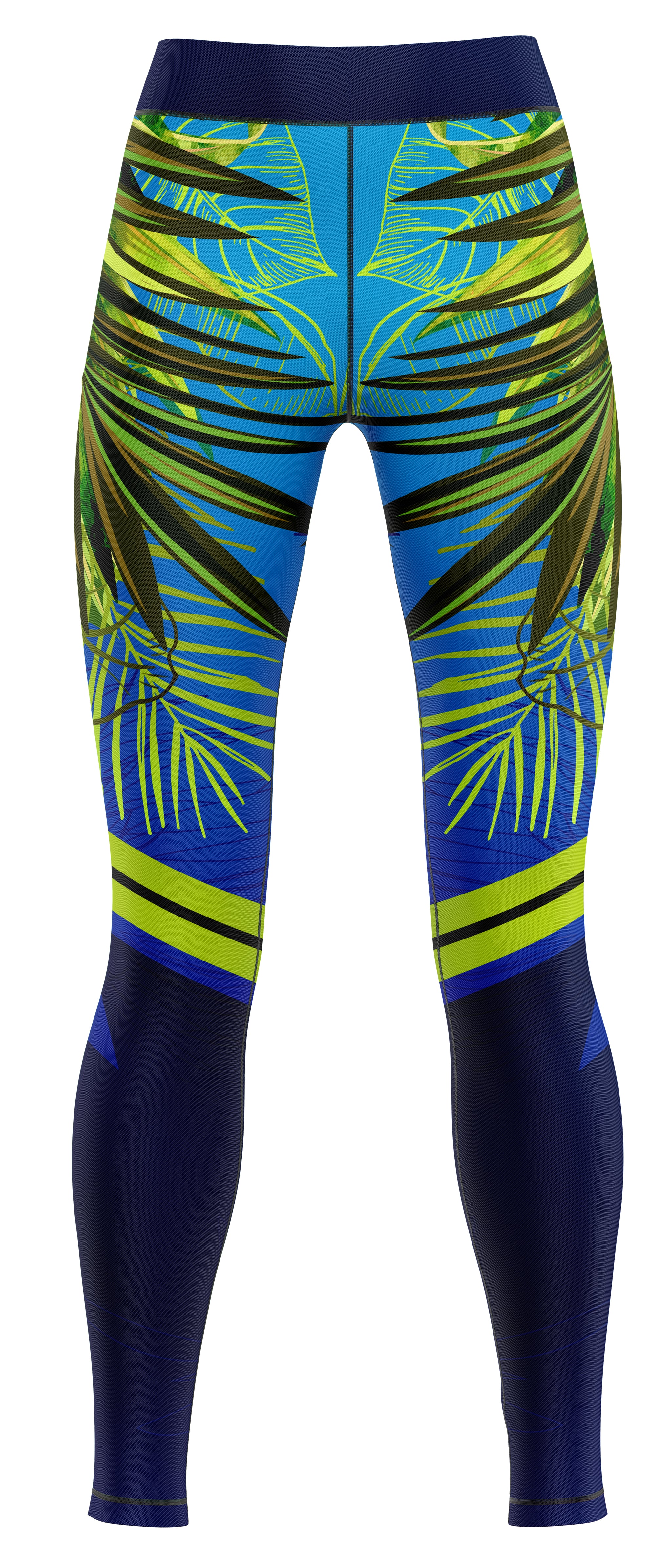 Aralia Green Gym Activewear Leggings